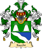 Italian Family Coat of Arms (v.25a) Sacchi