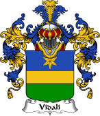 Italian Family Coat of Arms (v.25b) Vidali or Vitali