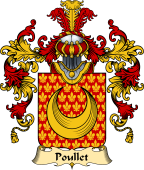 French Family Coat of Arms (v.25) Poullet