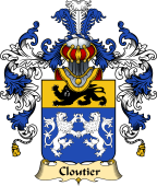 French Family Coat of Arms (v.25) Cloutier (le)