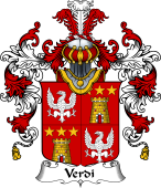 Italian Family Coat of Arms (v.25b) Verdi
