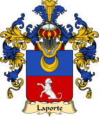 French Family Coat of Arms (v.25) Laporte