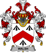 Irish Family Coat of Arms (v.25b) Walsh