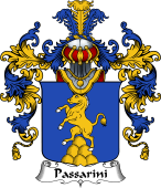 Italian Family Coat of Arms (v.25b) Passarini
