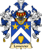 French Family Coat of Arms (v.25) Lemercier (Mercier le)