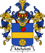Italian Family Coat of Arms (v.25b) Micheletti