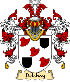 Irish Family Coat of Arms (v.25a) Delahay
