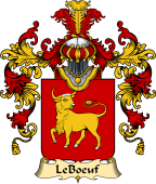 French Family Coat of Arms (v.25) Boeuf (le)
