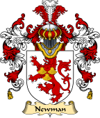 Irish Family Coat of Arms (v.25a) Newman