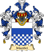 Italian Family Coat of Arms (v.25a) Mantici