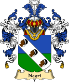 Italian Family Coat of Arms (v.25a) Negri