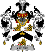 Irish Family Coat of Arms (v.25b) Verner