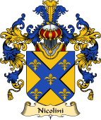Italian Family Coat of Arms (v.25a) Nicolini