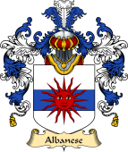 Italian Family Coat of Arms (v.25a) Albanese