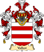 Italian Family Coat of Arms (v.25a) Vallesi