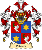 Italian Family Coat of Arms (v.25a) Podesta