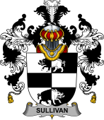 Irish Family Coat of Arms (v.25b) Sullivan or O