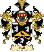 Irish Family Coat of Arms (v.25a) Ball