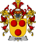 Irish Family Coat of Arms (v.25b) Gavin or O