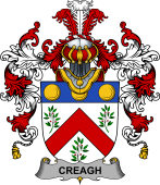 Irish Family Coat of Arms (v.25b) Creagh