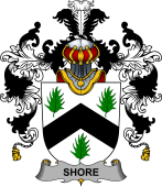 Irish Family Coat of Arms (v.25b) Shore