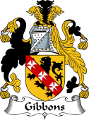 English Coat of Arms for the family Gibbons