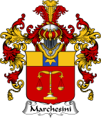 Italian Family Coat of Arms (v.25b) Marchesini