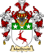 Irish Family Coat of Arms (v.25a) MacDewitt or MacDavitt