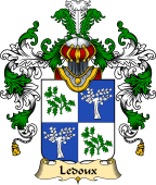 French Family Coat of Arms (v.25) Ledoux (or Doux)