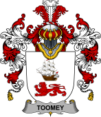 Irish Family Coat of Arms (v.25b) Toomey or O