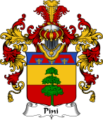 Italian Family Coat of Arms (v.25b) Pini