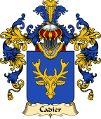 French Family Coat of Arms (v.25) Cadier