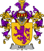 Irish Family Coat of Arms (v.25b) Lacy or De Lacy