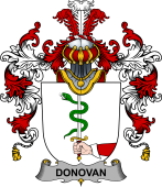 Irish Family Coat of Arms (v.25b) Donovan or O