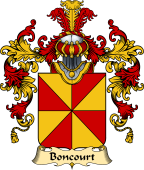 French Family Coat of Arms (v.25) Boncourt