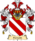 Italian Family Coat of Arms (v.25a) Ferretti
