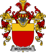 Irish Family Coat of Arms (v.25b) McCarron