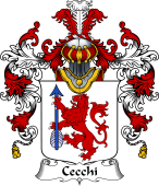 Italian Family Coat of Arms (v.25b) Cecchi