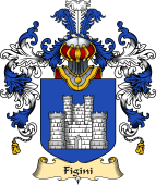 Italian Family Coat of Arms (v.25a) Figini