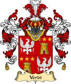 Italian Family Coat of Arms (v.25a) Verdi