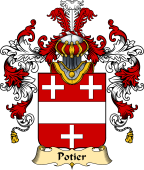 French Family Coat of Arms (v.25) Potier