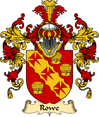 Irish Family Coat of Arms (v.25a) Rowe