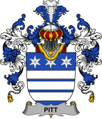 Irish Family Coat of Arms (v.25b) Pitt
