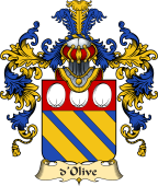 French Family Coat of Arms (v.25) Olive (d