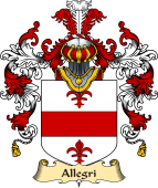 Italian Family Coat of Arms (v.25a) Allegri