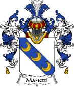 Italian Family Coat of Arms (v.25b) Manetti