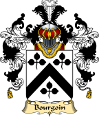 French Family Coat of Arms (v.25) Bourgoin