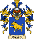 French Family Coat of Arms (v.25) Brouart or Brouard