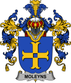 Irish Family Coat of Arms (v.25b) Moleyns
