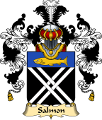 French Family Coat of Arms (v.25) Salmon